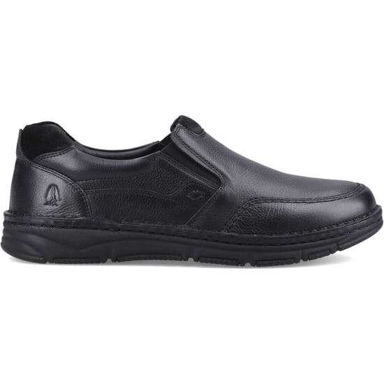 Hush Puppies Franco Slip on Leather Men's Black Loafers - Image 5