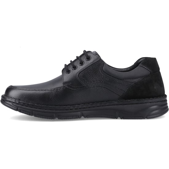 Hush Puppies Franklin Veterschoenen Leer Heren Zwarte Instappers - Image 4