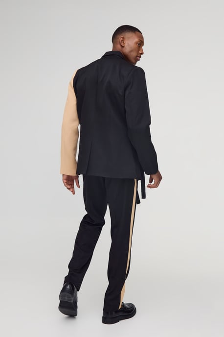 Slim Fit Panel Tailored Trouser - Image 2