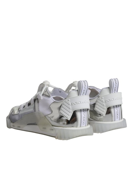 Dolce & Gabbana Vita Silver Låg Top NS1 Sneakers Skor - Image 5