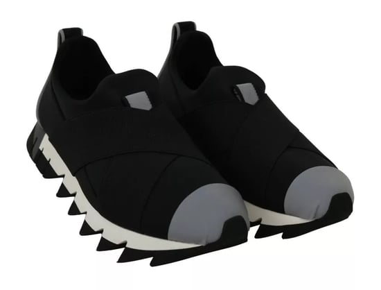 Dolce & Gabbana Zwarte Haai Neopreen Stretch Sneakers Schoenen - Image 3