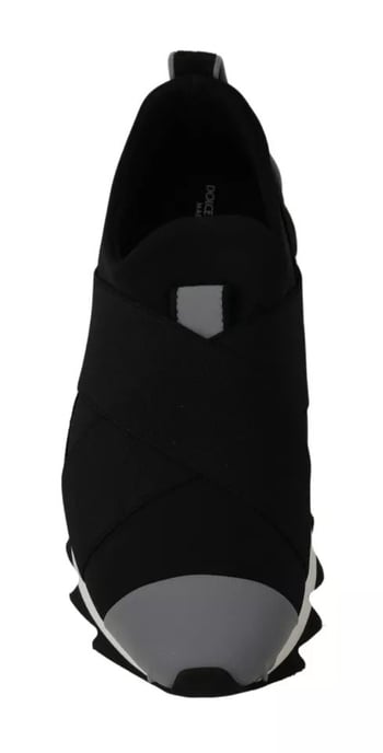 Dolce & Gabbana Zwarte Haai Neopreen Stretch Sneakers Schoenen - Image 5