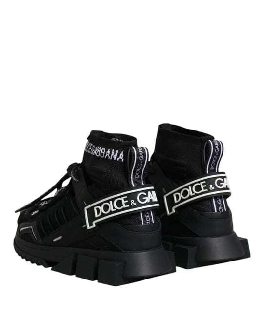 Dolce & Gabbana Zwarte Sorrento Sokken Logo Sneakers Schoenen - Image 5