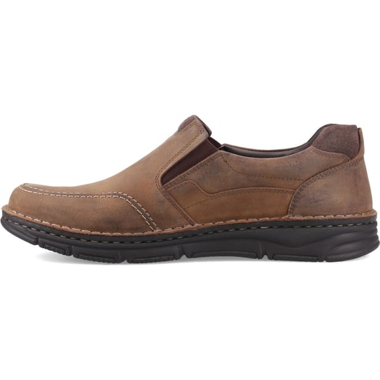 Hush Puppies Franco Slip on Leather Men's Tan Loafers - Image 4