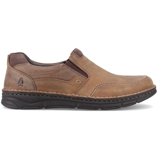 Hush Puppies Franco Slip on Leather Men's Tan Loafers - Image 5