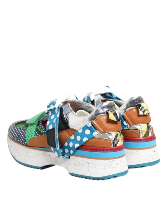 Dolce & Gabbana Flerfärgade Läder Lågskor - Image 5