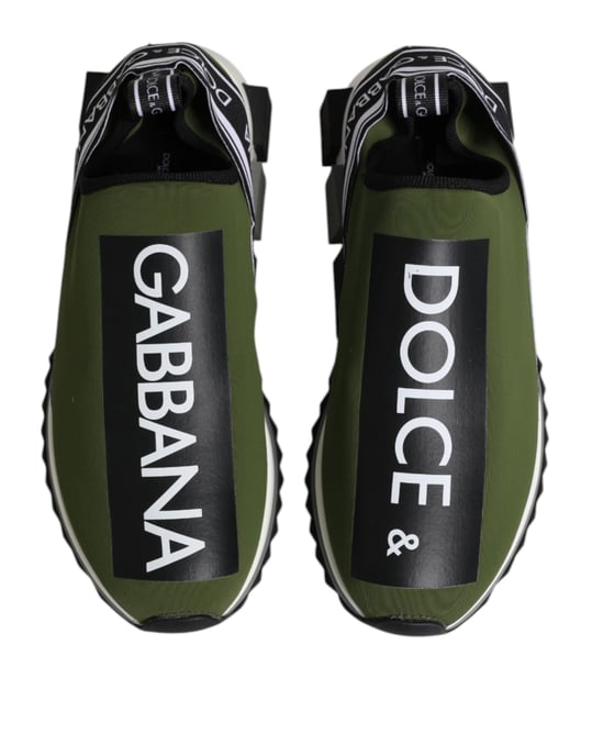 Dolce & Gabbana Groene Logo Lage Sorrento Sneakers voor Mannen - Image 3