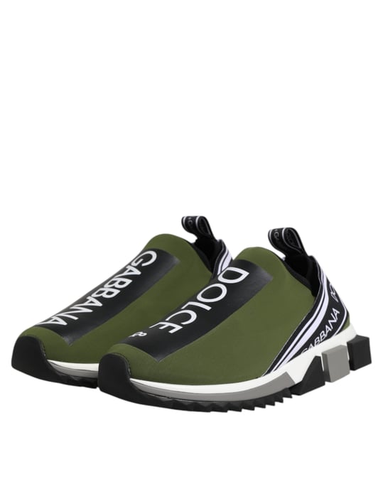 Dolce & Gabbana Groene Logo Lage Sorrento Sneakers voor Mannen - Image 4