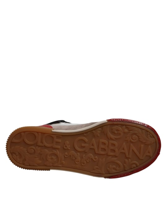 Dolce & Gabbana Multicolor Leren Hoge Sneakers Schoenen - Image 6