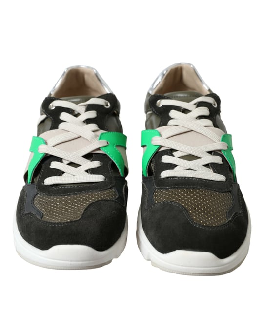 Dolce & Gabbana Flerfärgade Lädersuede Låga Sneakers Skor - Image 2