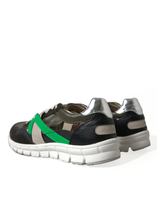 Dolce & Gabbana Flerfärgade Lädersuede Låga Sneakers Skor - Image 4