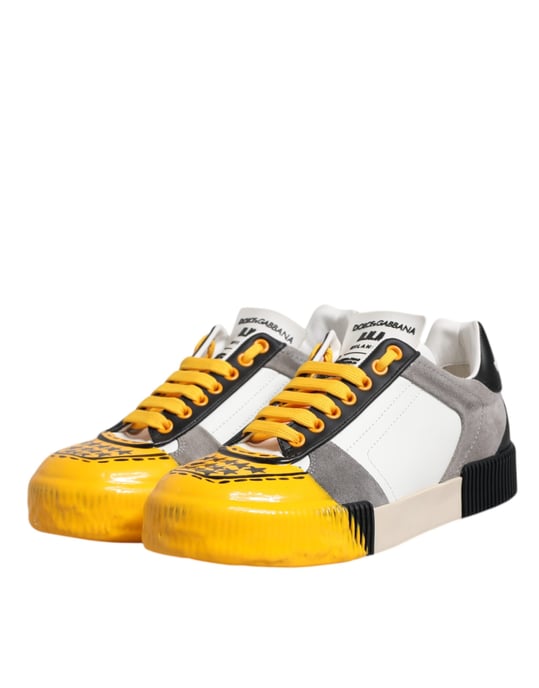 Dolce & Gabbana Multikleuren Leren DNA Lage Sneakers Schoenen - Image 4