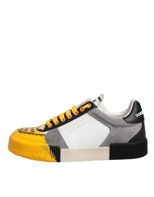 Dolce & Gabbana Multikleuren Leren DNA Lage Sneakers Schoenen - Image 6