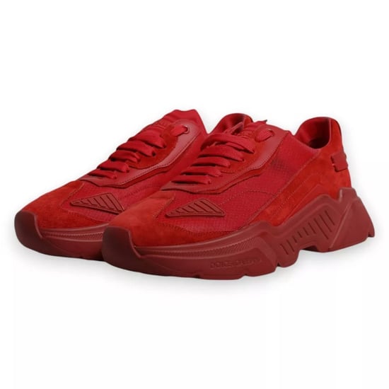 Dolce & Gabbana Rode Leren Daymaster Lage Sneakers Schoenen - Image 3