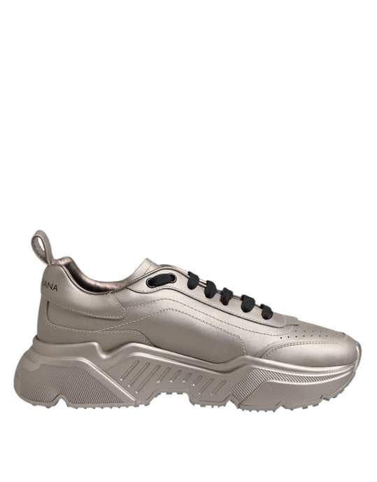 Dolce & Gabbana Zilveren DAYMASTER Leren Sneakers Voor Heren - Image 1