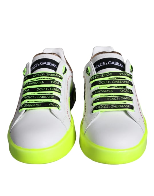 Dolce & Gabbana Vita Läder Portofino Låga Sneakers Skor - Image 2