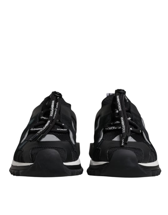 Dolce & Gabbana Zwarte Mesh Sorrento Trekking Sneakers Schoenen - Image 2