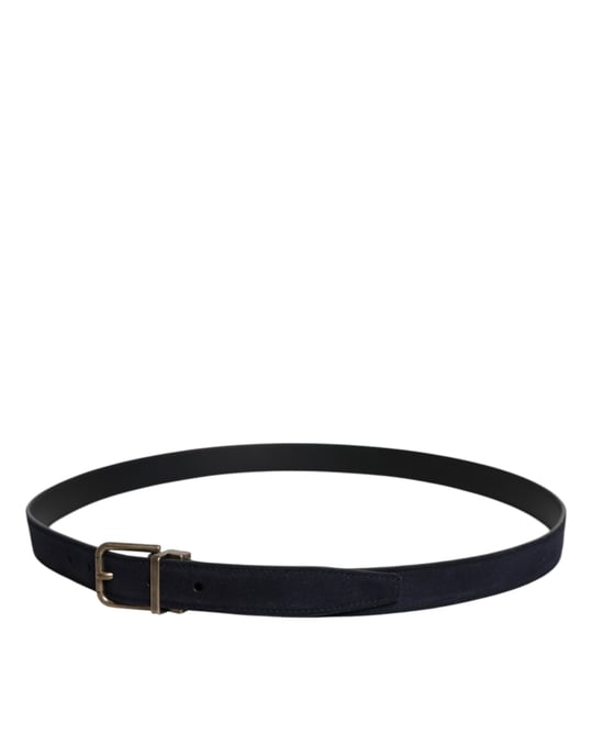 Dolce & Gabbana Svart Getskinn Bälte med Metallspänne - Image 3