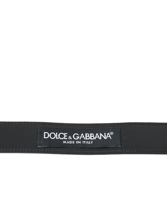 Dolce & Gabbana Röd Läder Silvermetall Spänne Bälte Herr - Image 3