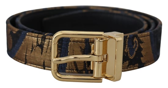 Dolce & Gabbana Multikleur Jacquard Lederen Logo Gespriemg - Image 1