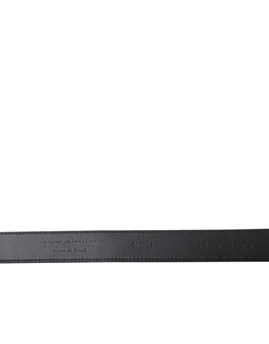 Dolce & Gabbana Zwart Geitenleer Antieke Metalen Gesp Riem - Image 3