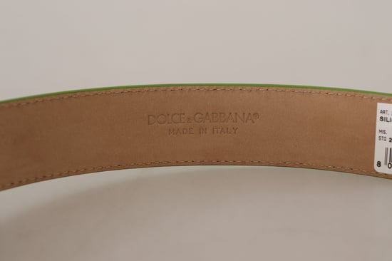 Dolce & Gabbana Groene Leren Devotie Hart Micro Tas Hoofdtelefoon Riem - Image 4