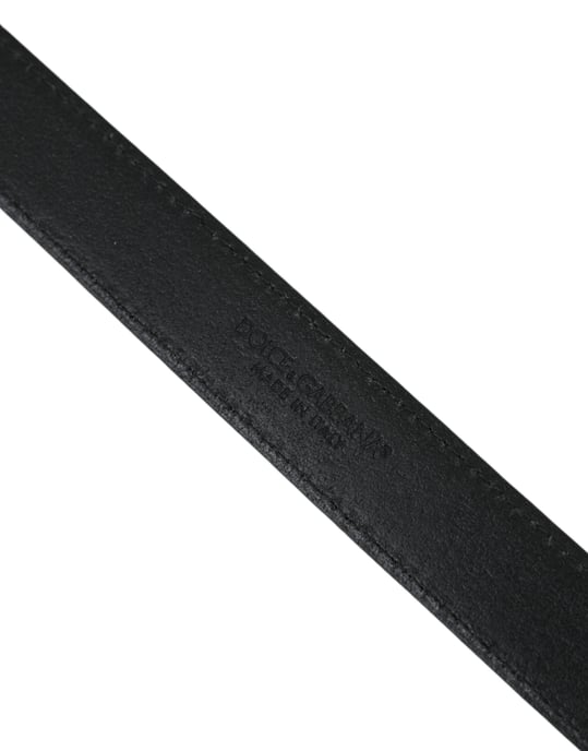 Dolce & Gabbana Beige Suede Leather Silver Buckle Belt Men - Image 4