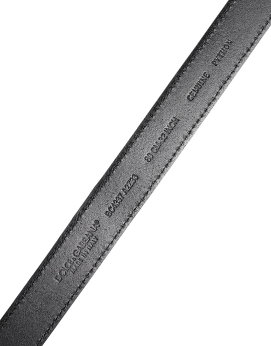 Dolce & Gabbana Rode Exotische Leren Buckle Riem van Messing - Image 5