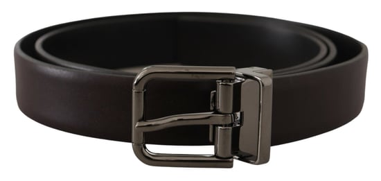 Dolce & Gabbana Mörklila läderbox med Borchia metallspänne bälte - Image 1