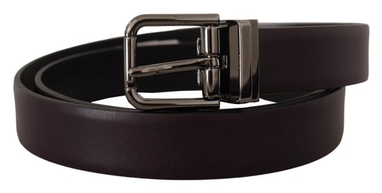 Dolce & Gabbana Mörklila läderbox med Borchia metallspänne bälte - Image 2