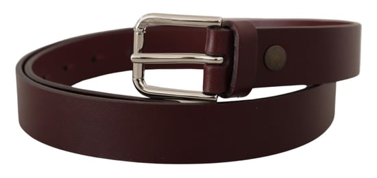 Dolce & Gabbana Marron Kalvskinn Silverfärgad Metallspänne Bälte - Image 2