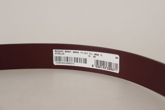 Dolce & Gabbana Marron Kalvskinn Silverfärgad Metallspänne Bälte - Image 4