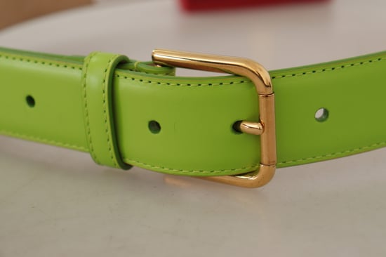 Dolce & Gabbana Green Leather Devotion Heart Micro Bag Headphones Belt - Image 3