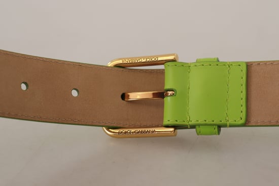 Dolce & Gabbana Green Leather Devotion Heart Micro Bag Headphones Belt - Image 6