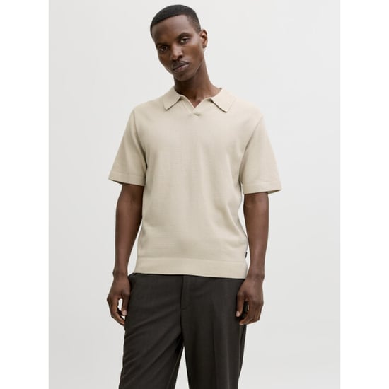 Jack & Jones Jprblamilano spring split neck ss sn zand - Image 1