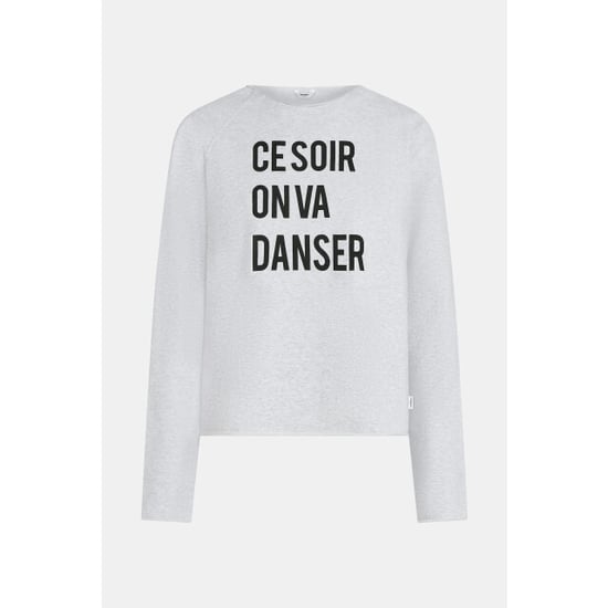 Penn & Ink S26f1830 83m-90 penn en ink sweater print grey mel. black - Image 1