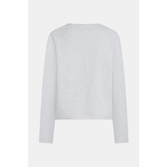 Penn & Ink S26f1830 83m-90 penn en ink sweater print grey mel. black - Image 2