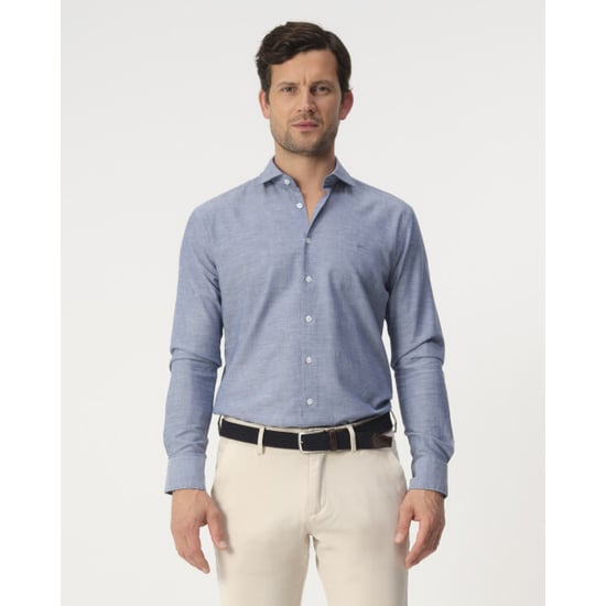 Campbell Casual overhemd donker - Image 1