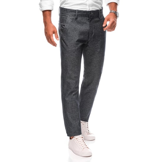 Edoti Style italia herenbroek chino donker grijs stijvol lengte 33 - Image 5
