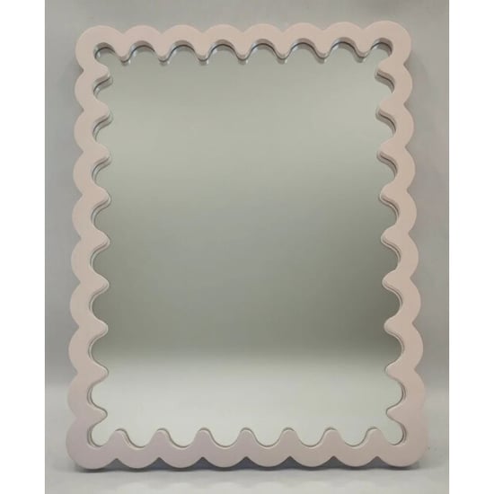 House Vitamin Mirror wavey -taupe mdf 33x43x1.5cm - Image 1