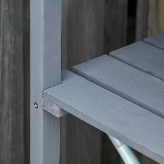 4goodz Oppottafel hout met metalen werkblad 845-211gy grijs - Image 5