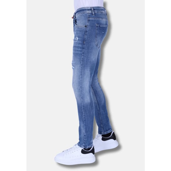 Local Fanatic Stonewashed slim fit jeans met stretch 1098 - Image 2