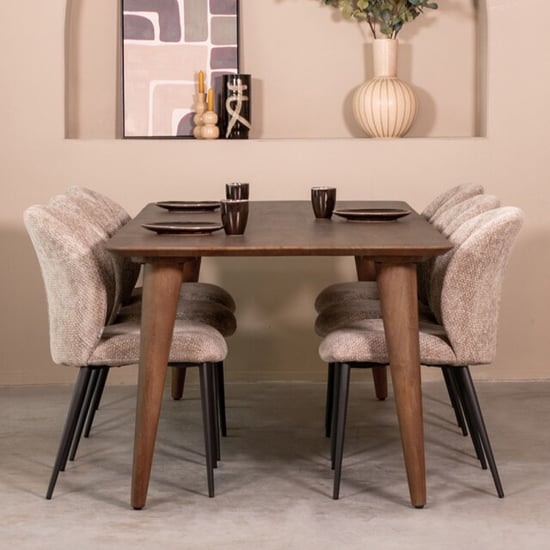 Label51 Eetkamertafel fly espresso 190x100x76 cm - Image 1