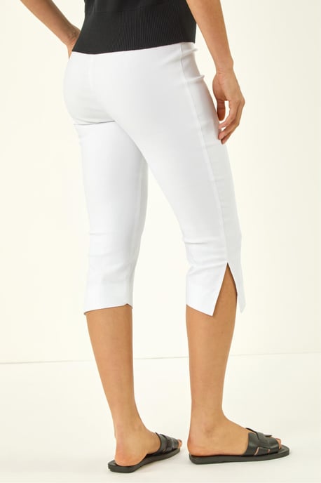 Split Hem Bengaline Capri Trouser - Image 3