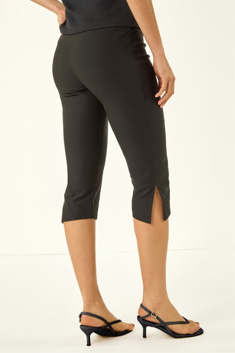 Split Hem Bengaline Capri Trouser - Image 3