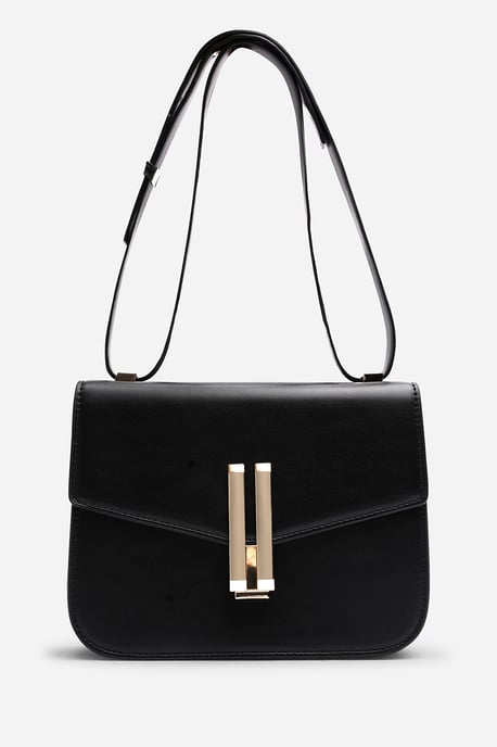 Where's That From Womens 'Delrio' Gold Clasp Cross Body Tofu Bag - Image 3
