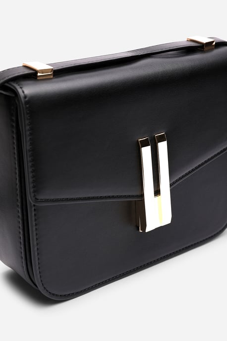 Where's That From Womens 'Delrio' Gold Clasp Cross Body Tofu Bag - Image 5