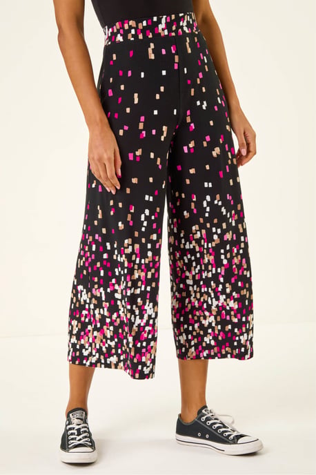 Border Print Culotte Trouser - Image 4