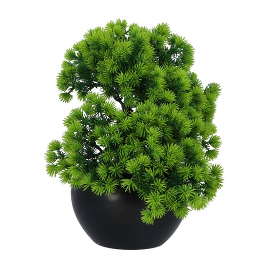 Kopu ® kunstplant bonsai lariks 37 cm met zwarte pot bonsai boompje - Image 2