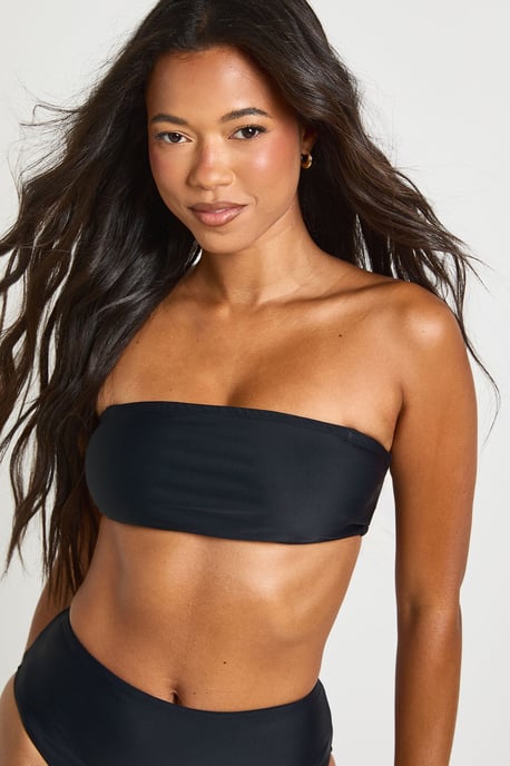 Essentials Detachable Strap Bandeau Bikini Top - Image 4